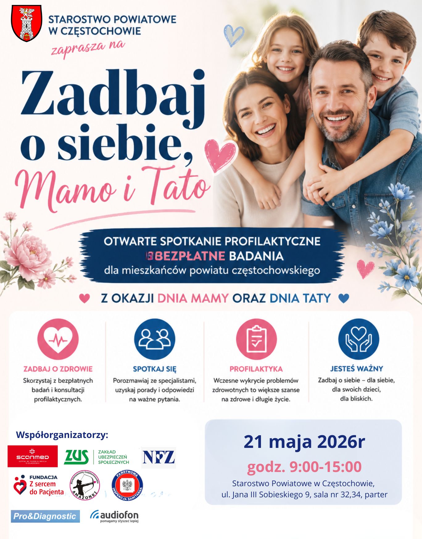 Bezpłatne  badania profilaktyczne