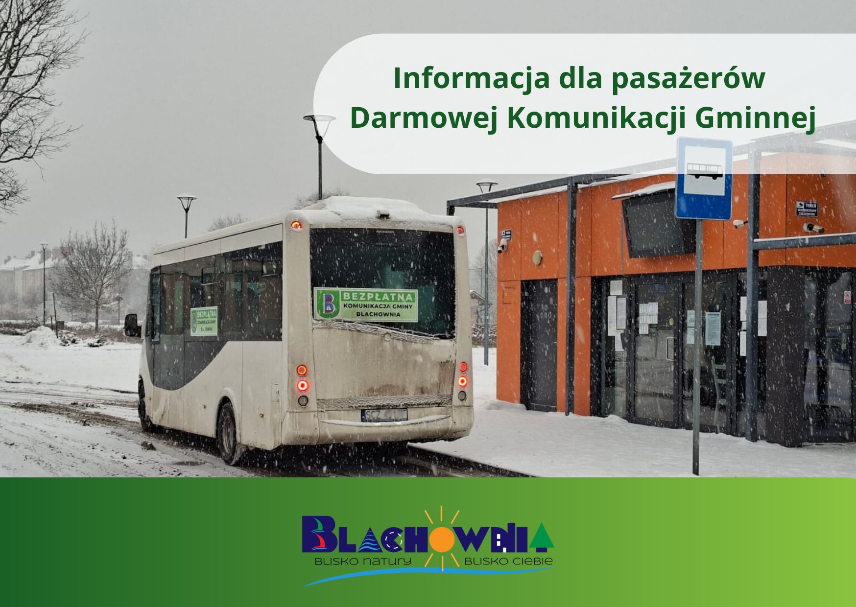 Informacja dla pasażer&oacute;w Darmowej Komunikacji Gminnej