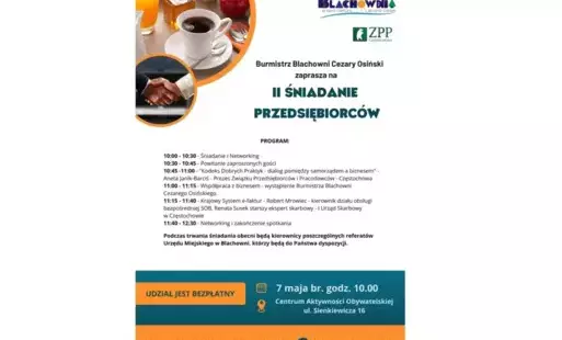 agenda II śniadanie przedsiębiorców