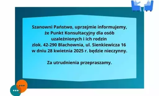 Punkt Konsultacyjny w dniu 28 kwietnia br. będzie nieczynny