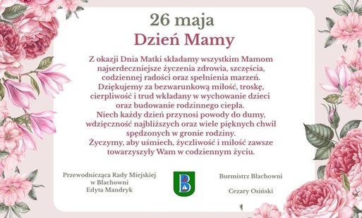 Życzenia z okazji Dnia Mamy
