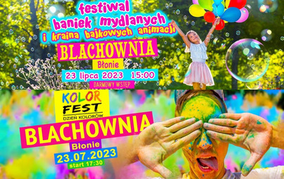 Zdjęcie do Festiwal Baniek Mydlanych oraz Festiwal Kolor&oacute;w Holi w Blachowni już w tą niedzielę 23 lipca