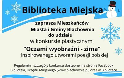 Zdjęcie do Biblioteka Miejska w Blachowni ogłasza konkurs