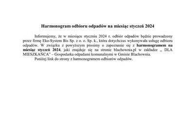 Zdjęcie do Informacja dotycząca odbioru odpad&oacute;w komunalnych